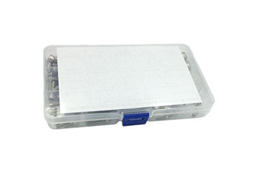 Hvazi 135Pcs Metric M2.5 M3 M4 M5 M6 M8 304 Stainless Steel Hex Socket Head Cap Screws Assortment Kit #TOP4