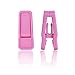 KINJOEK 50 Packs Plastic Baby Finger Clips for Hanger Clothespins Strong Pinch Grip Clips Multi-Purpose for Slim-line Clothes Pants, Pink