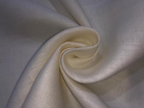 Tissu 100% chanvre de qualité supérieure crème foncé pour créations haut de gamme