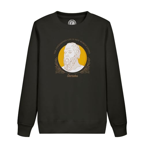 Sweat Socrata pour enfant inspirant avec citation de philosophie en coton