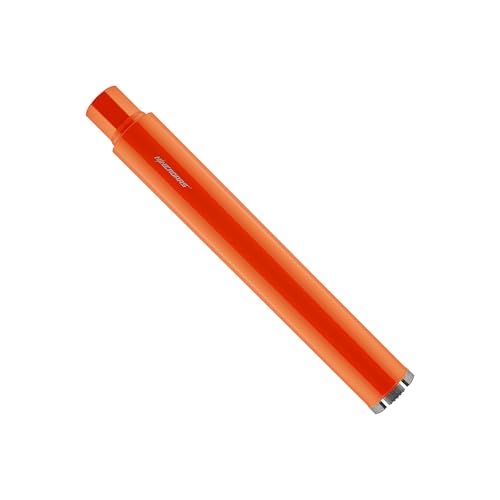 2 1/2 Inch Diamond Core Drill Bit for Reinforced Concrete, Brick & Stone, 1-1/4-7 UNC Arbor, 10mm Pointed Segments, Ultra Sharp Fast Cutting, Long Life, Wet Use Only, 17.7" Length by NINEROARS - Used condition - US$24.54