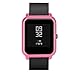 Produktbild TwoCC Case Cover Shell für Xiaomi für Huami für Amazfit Bip Jugend Uhr mit Displayschutzfolie (Heiß Rosa)