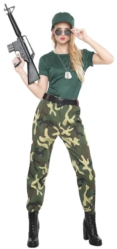 Car&Gus Disfraz de Paramilitar para Mujer