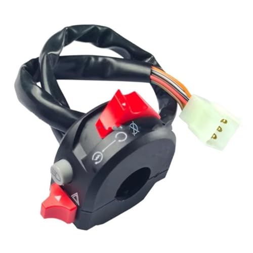 Interrupteur de montage sur guidon de moto et commande clignotant etanche demarrage