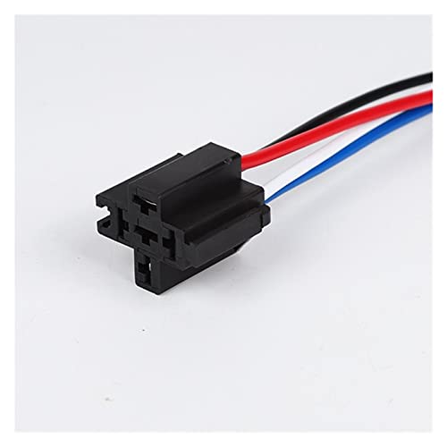 Relé de fusible automotriz 12V 30A de 4 pines con soporte de hierro y bobina de cobre