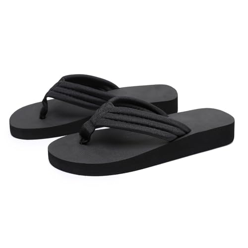 Womens Flip Flops Fashionable Soft Sole Outdoor Beach Flip Flops Summer Thick Women Memory Foam Slippers for Fatigue