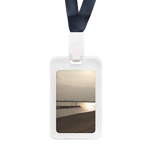 Étui de protection transparent pour cartes d'identité motif crépuscule