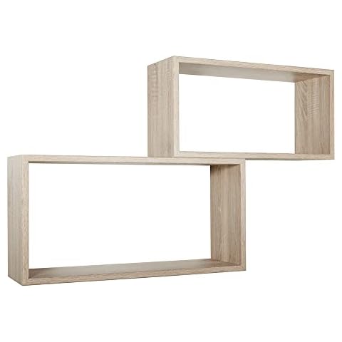 Milo srl Set 2 Cubos estantes de Pared Colgantes Cover