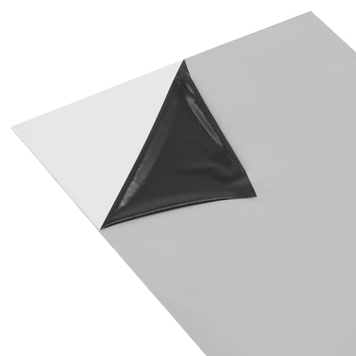 CHUENKUK 4 Stück A5 200 x 148 x 0,5 mm Edelstahlblech, Doppelseitige Schutzfolie Silber, Stahlplatten für Metallverarbeitung und Industriebedarf