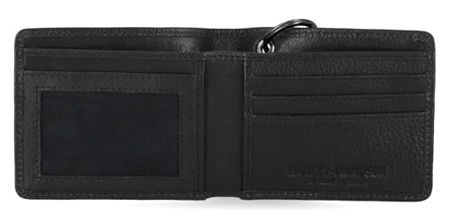 Harley-Davidson Men's Embossed Eagle Billfold Chain RFID Wallet, Black2