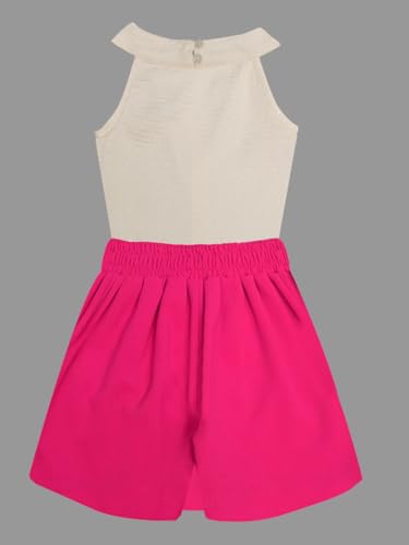 Image of A.T.U.N. (ALL THINGS UBER NICE) Girls Tank Top and Skort Set | Stylish Sleeveless 2 Piece Outfit Set for Kids | Comfortable Soft Fabric Clothing Set for Girls