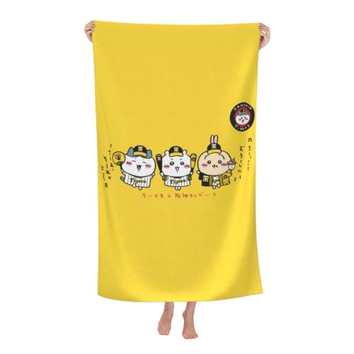 バスタオル 柔らかいタオル ちいかわ ハチワレ 厚手 ふわふわ 速乾 吸水ビーチタオル 大判 おしゃれ キャラクター ギフト