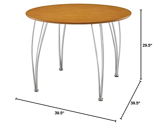 Dhp Bentwood Round Dining Table Top.legs Sold Seperately, Natural Finish #TOP4