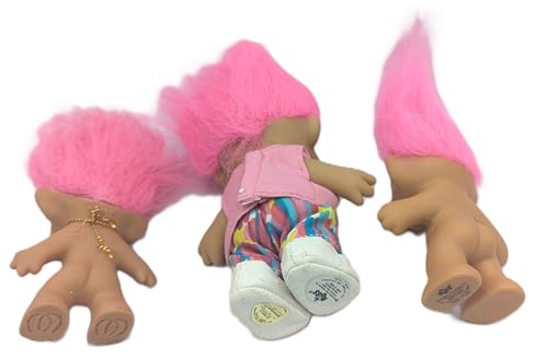 Pink Hair Troll Lot Vintage image 4