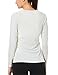 BALEAF Women's Long Sleeve Baselayer Workout Shirts White Size M
