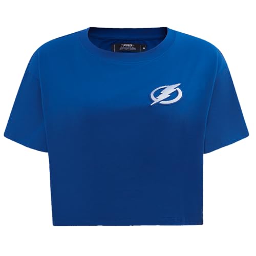 Camiseta de algodón NHL Classic para mujer ideal para looks casuales en azul L