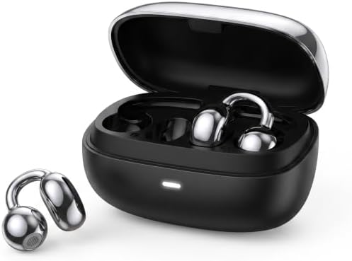 Cyberix Clip-on Open Ear Bluetooth Earbuds, 50H Playtime, Ultra Comfort Fit - 1