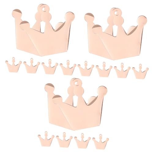 SHINEOFI 3 Series Colgante De Petg Pets Dog Katcher Cattier Etiquetas De Perro De Metal Etiquetas De Perro Pequeñas Colgante De Etiqueta De Perro Rose Gold 6 Piezas X 3