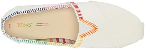 TOMS Women's Alpargata CloudBound Loafer Flat, White/Rainbow, 7 | Image 4
