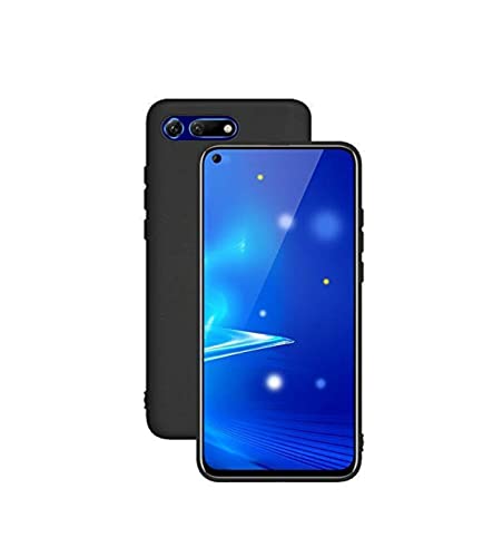 Image of Mobile Back Cover Case for Honor View 20 (Silicone Case|CameraProtection|Black SC1510)