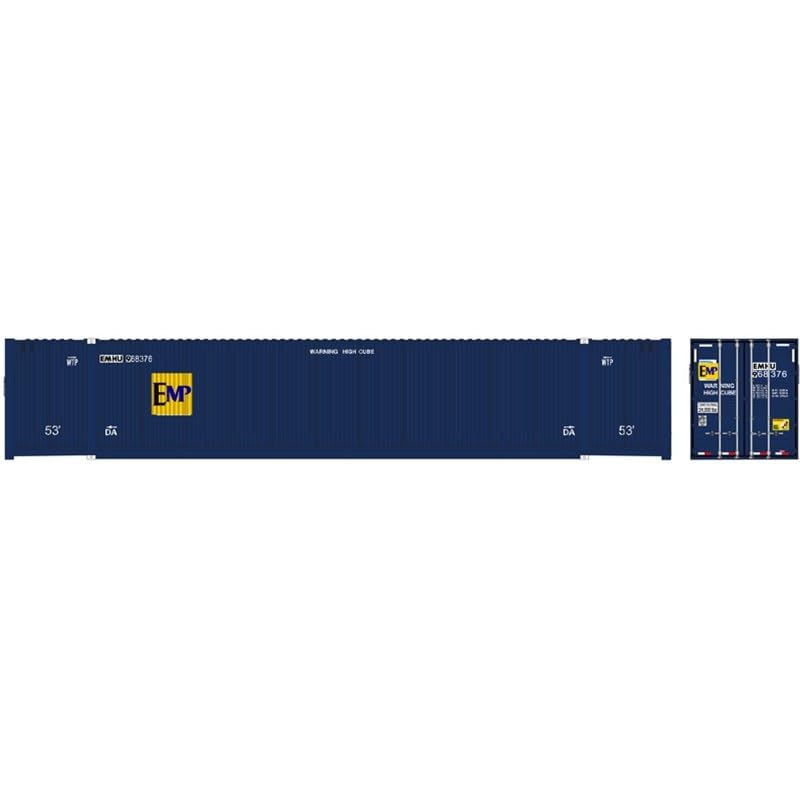 Atlas N Scale 53' Container 3-Pack EMP (ex-FEC/Blue) #968402/968423/968437