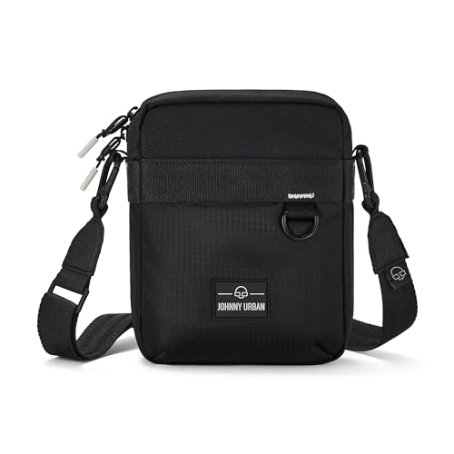 Johnny Urban Umhängetasche Herren & Damen Schwarz - Jayden - Kleine Crossbody Bag für Festival Freizeit Reisen - Stylische Sling Tasche - Sportliche Handytasche - Wasserabweisend