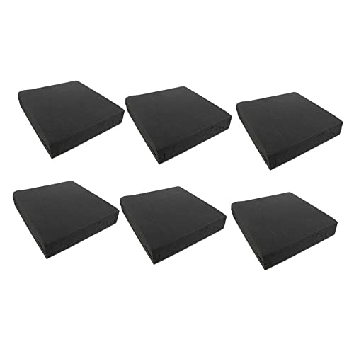 6 piezas Paneles acústicos absorbentes para insonorización y reducción de ruido para estudio de grabación miniatura 1
