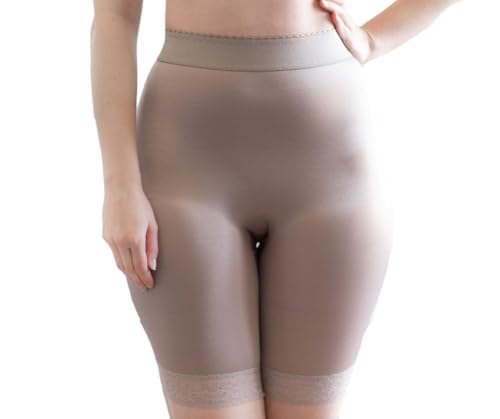 Rago 518 High Waist Leg Shaper | Made in USA| Size XS-14X| Light Control | No-Roll Lace Hem