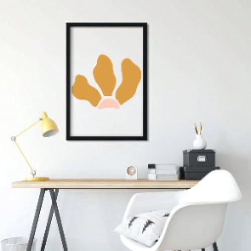 Décoration chambre impression sur toile minimaliste empreinte de pas