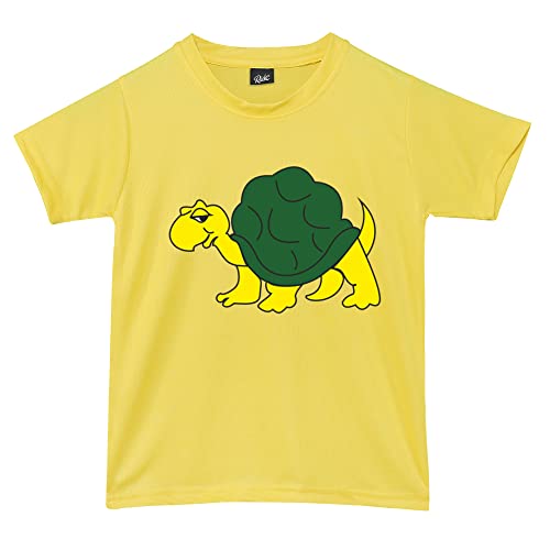 Image of RISH Tshirt for Boys and Kids | Super Soft Quick Dry Fit Fabric Slow Tortoise Printed Casuals