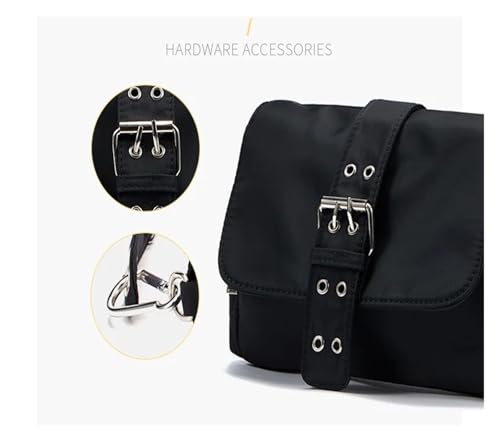 Sac axillaire à rivets noirs nylon résistant et imperméable - 6