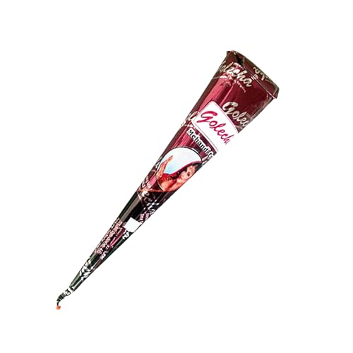 Naturic 1x Henna Tattoo Temporäre Tattoo Temporäre Mehndi Tattoos Natürliche Kegel Tattoo sticker Temporäre Tätowierung - Rotbraun