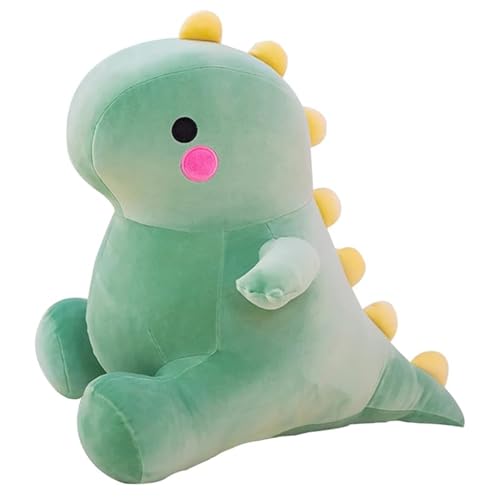DUANMUL Cute Fat Dinosaur Plush Toys, Soft Stuffed Animals Toys Dolls, Dino Plushies, Cute Birthday Gifts for Kids Girls Boys (Green,8in)