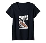 Photo Gallery donna in esecuzione su coffee runner caffeina motivazione maglietta con collo a v Photo Gallery donna in esecuzione su coffee runner caffeina motivazione maglietta con collo a v