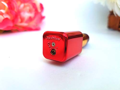 Encendedor recargable forma lápiz labial dorado miniatura 7