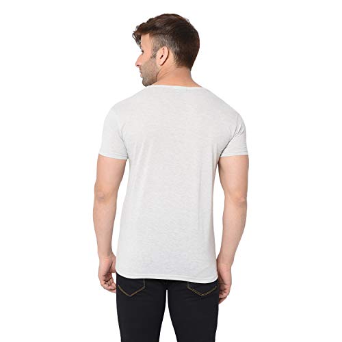 Image of Men's Cotton Blend Half Sleeve V Neck Tshirt