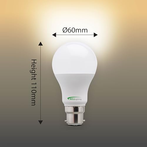BELL Lighting B22 Bayonet Dimmable Light Bulb LED GLS 6 Pack | Warm White 2700K | 810 Lumen 8.1W | Energy Saving GLS Light Bulb | 60W Lamp Equivalent - Image 5
