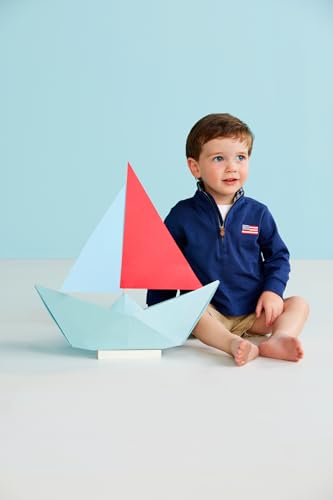 Image of Mud Pie Boys' Mud Pie Children's Flag Quarter Zip Up