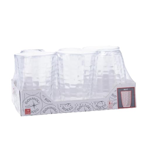 Bormioli-Rocco-Mat-1325-oz-Long-Drink-Glass-Clear-Set-of-6 Bormioli Rocco Mat 1325 oz Long Drink Glass Clear Set of 6