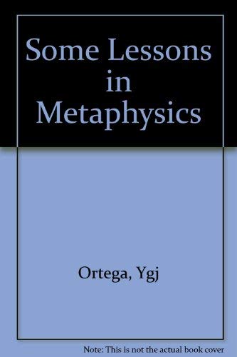 Some lessons in metaphysics 0393085910 Book Cover