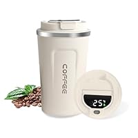 Vatten® Premium RVS Koffiebeker To Go - Wit - 380ml - Thermosbeker - Theebeker Vatten® Premium RVS Koffiebeker To Go - Wit - 380ml - Thermosbeker - Theebeker