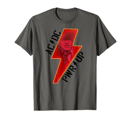 ACDC PWRUP Ablum Bolt Rock Music Band Camiseta