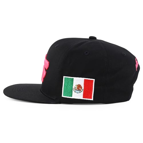 Image of Hecho En Mexico Eagle 3D Embroidered Flat Bill Snapback Cap