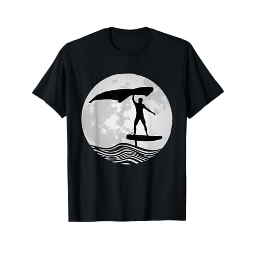 Wing Surf Wing Folie Wingsurfer Geschenkfolie Mond T-Shirt