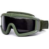 Outdoor Sports Military Airsoft Tactical Goggles with 3 Interchangable Lens Impact resistance Hunting Eyewear, UV400 Protection Shooting Glasses for Men Women Motorcycle Riding Wargame Paintball Olive
