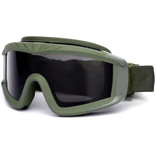 SPOSUNE Airsoft Goggles Anti Fog Army Tactical Goggles with 3 Interchangeable...