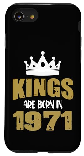 Kings Are Born In 1971 Vintage Birthday Vintage 1971 �X�}�z�P�[�X iPhone SE (2020) / 7 / 8 �p