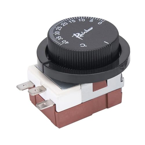 PJKTBEYI Controlador de Temperatura, Interruptor de Control de Temperatura, termostato, expansión de líquido, Calentador de Agua Ajustable, línea de 2M(0-80 2M)