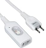 サンワサプライ 中間スイッチ付延長コード1m ホワイト TAP-B7-1N