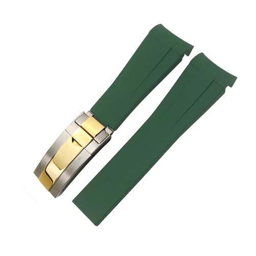 [FKYRGF] 20mm 21mm 22mm o[EHb`oh Tu}[i GMT}X^[ fCgi VRXgbv ubN 18mm 19mm EHb`oh uXbg(Green silver gold,20mm)